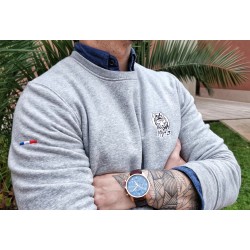 sweat-shirt col rond coton...